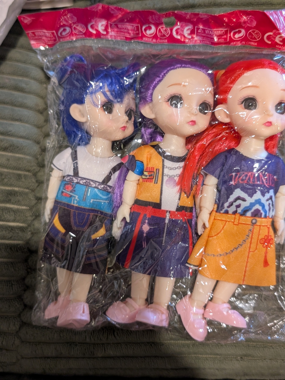 3 Small K-pop Demon Hunters Baby Doll Set